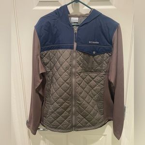 Quilted Columbia Jacket with Hood